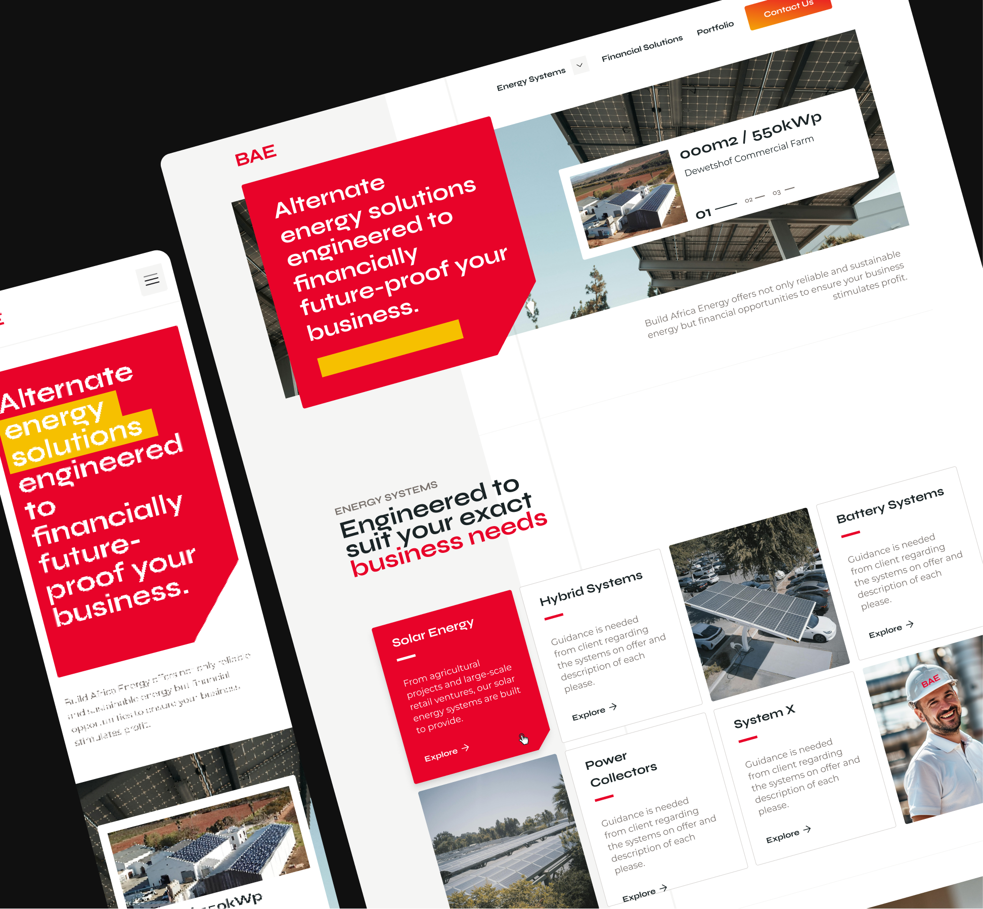 Mobile and desktop screengrabs of the marketing website designed and developed by Platinum Seed.