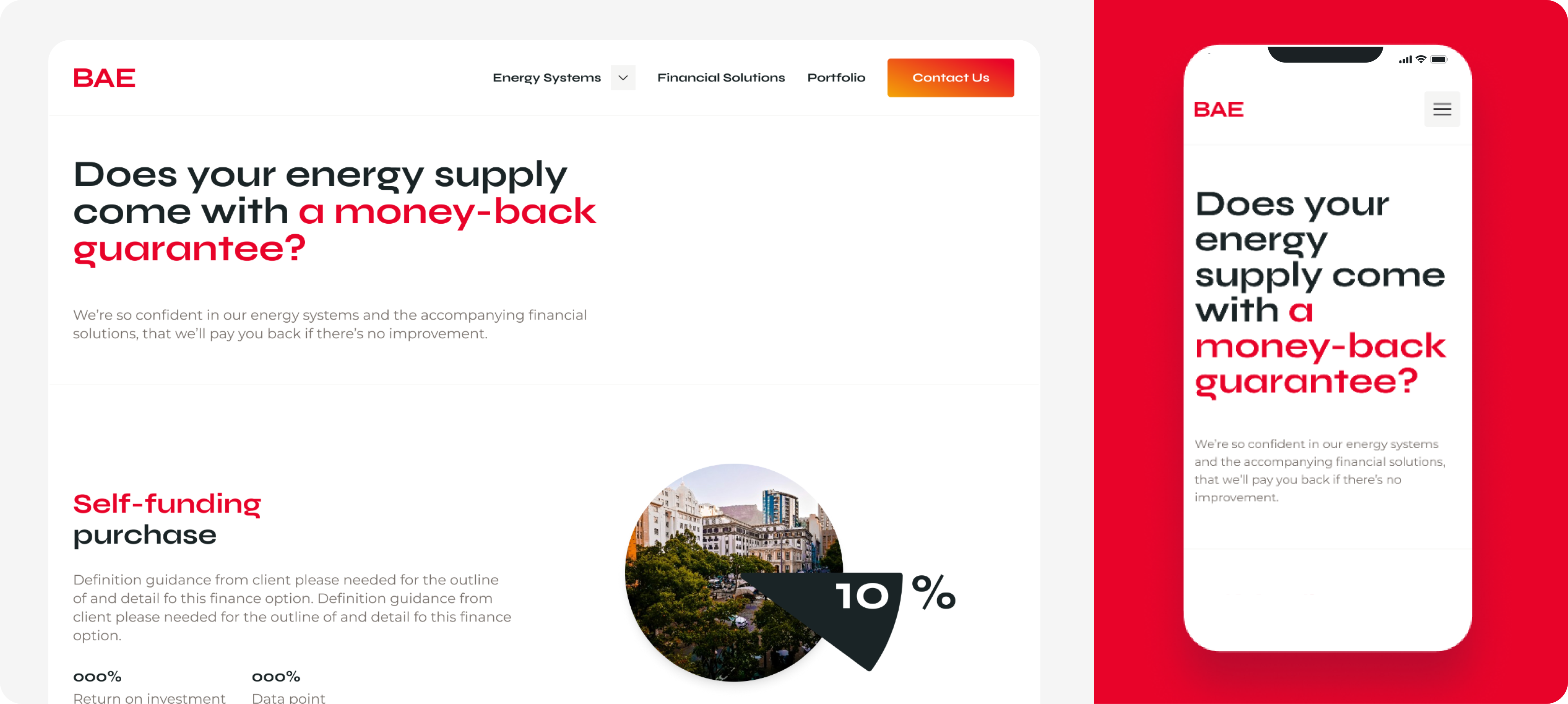 Mobile and desktop screengrabs of the marketing website designed and developed by Platinum Seed.