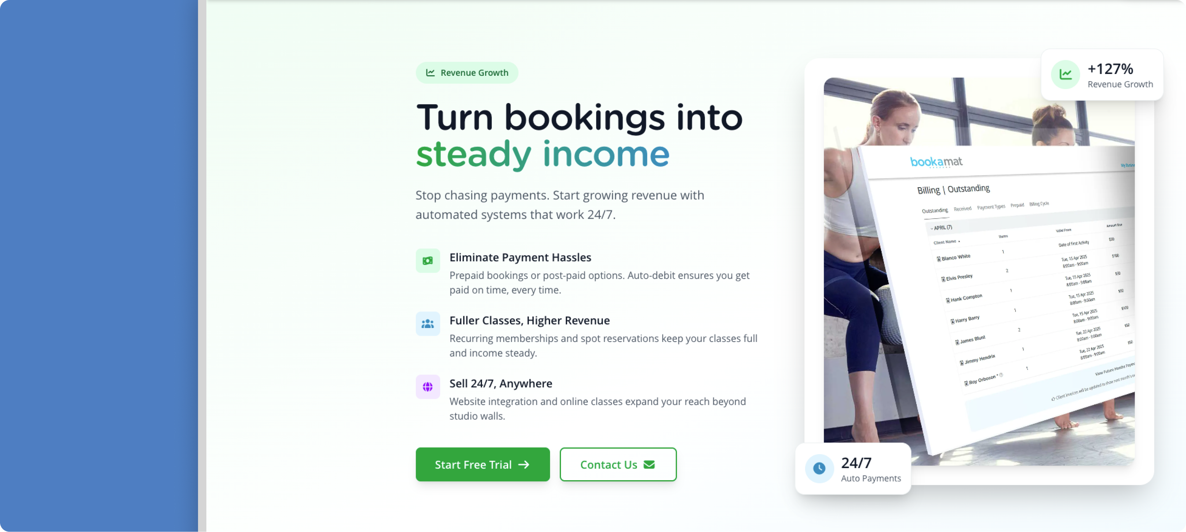 Screenshot of a custom booking system showing key functionality, including scheduling, availability management, and booking confirmation.