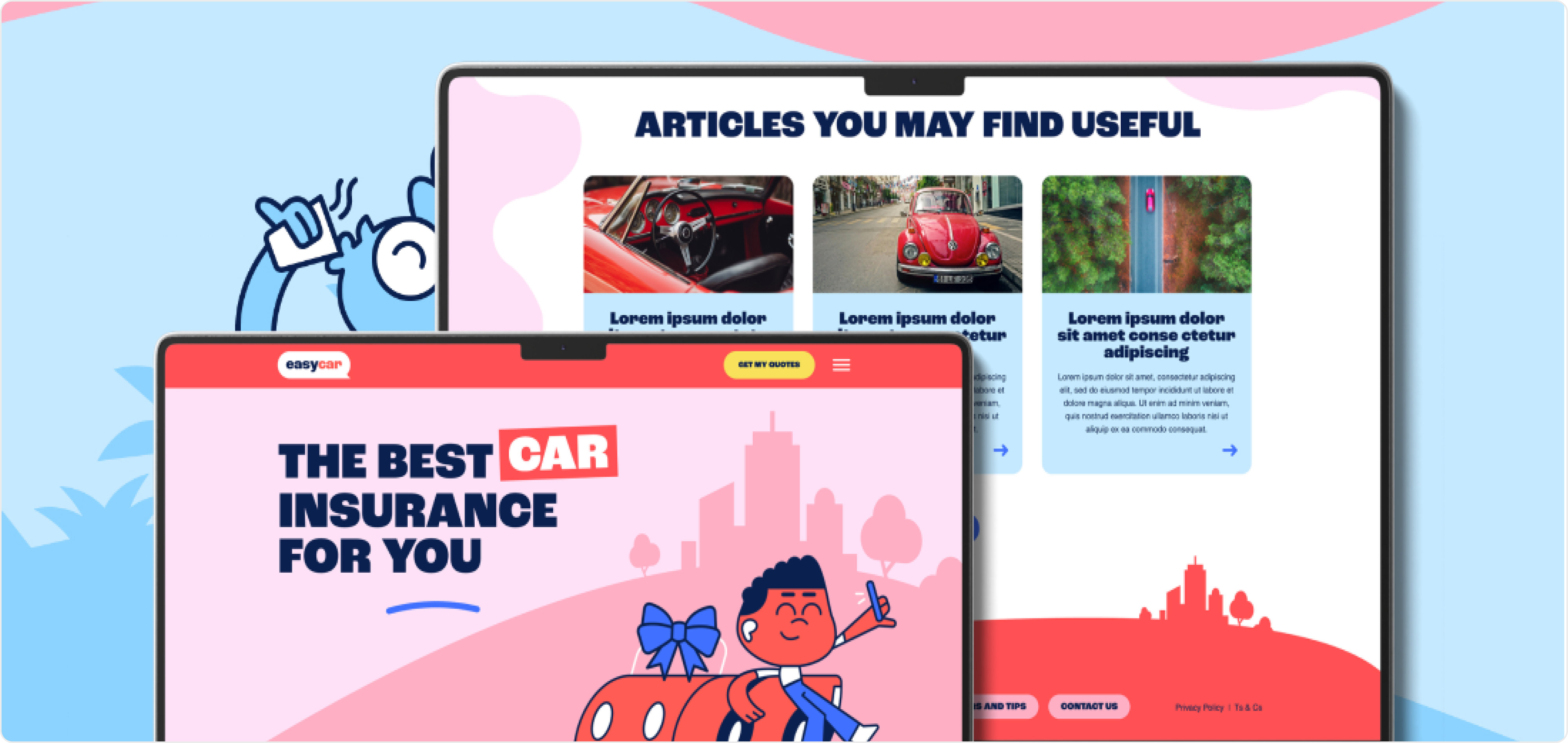 Desktop and mobile screenshots of the website home page created by Platinum Seed, showcasing responsive design.