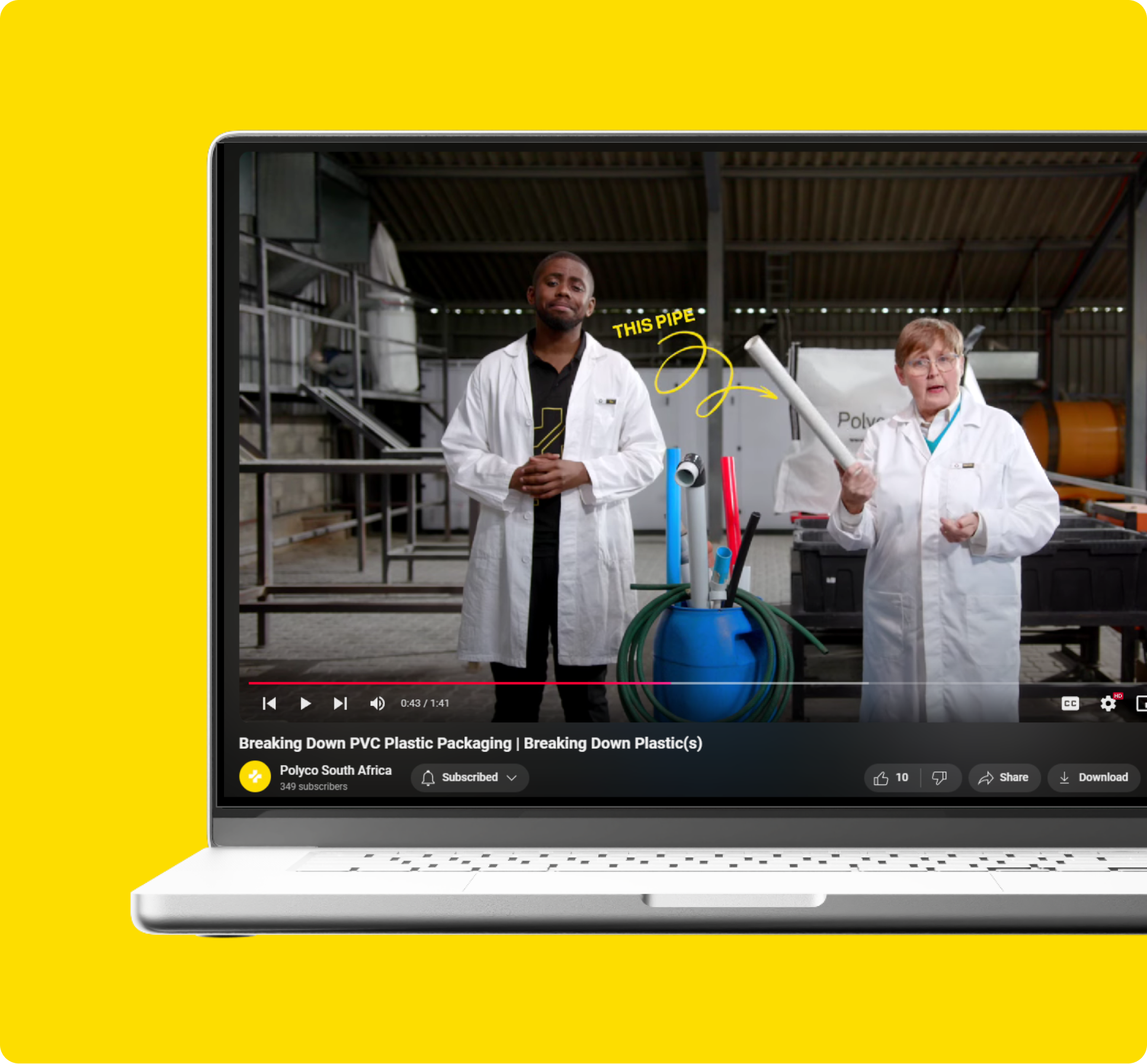 Still image from a campaign video showcasing the creative concept and visuals.