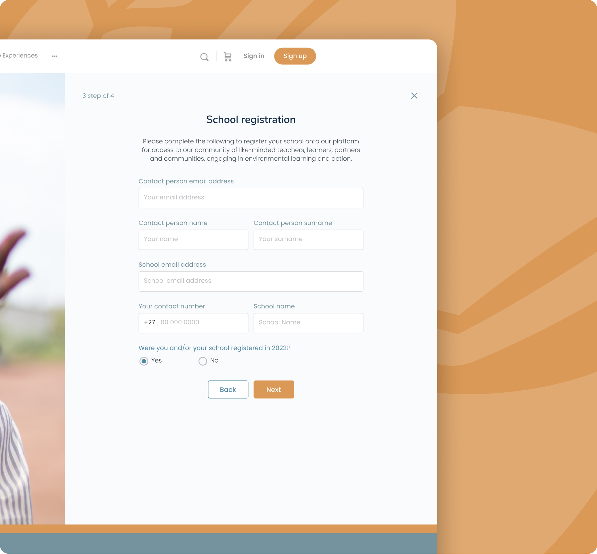 Homepage screenshot of UX-optimised business website showcasing conversion-focused layout and clear call-to-action.