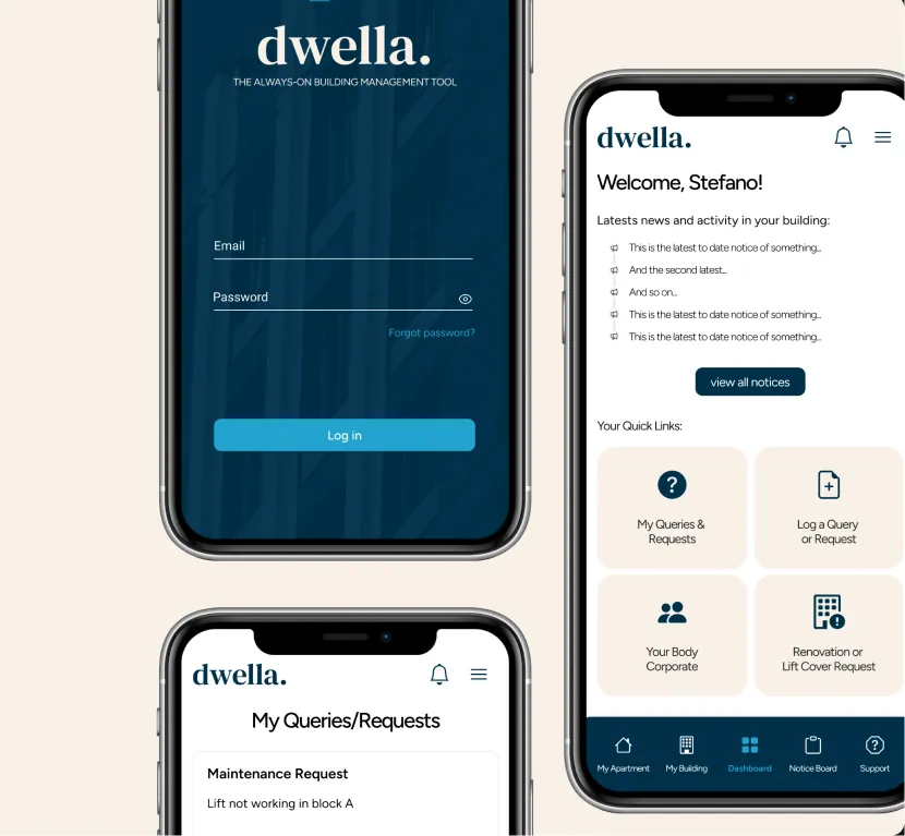 Dwella app previews