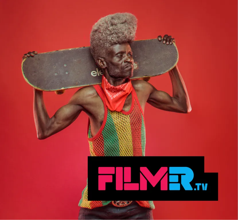 Man with a skateboard