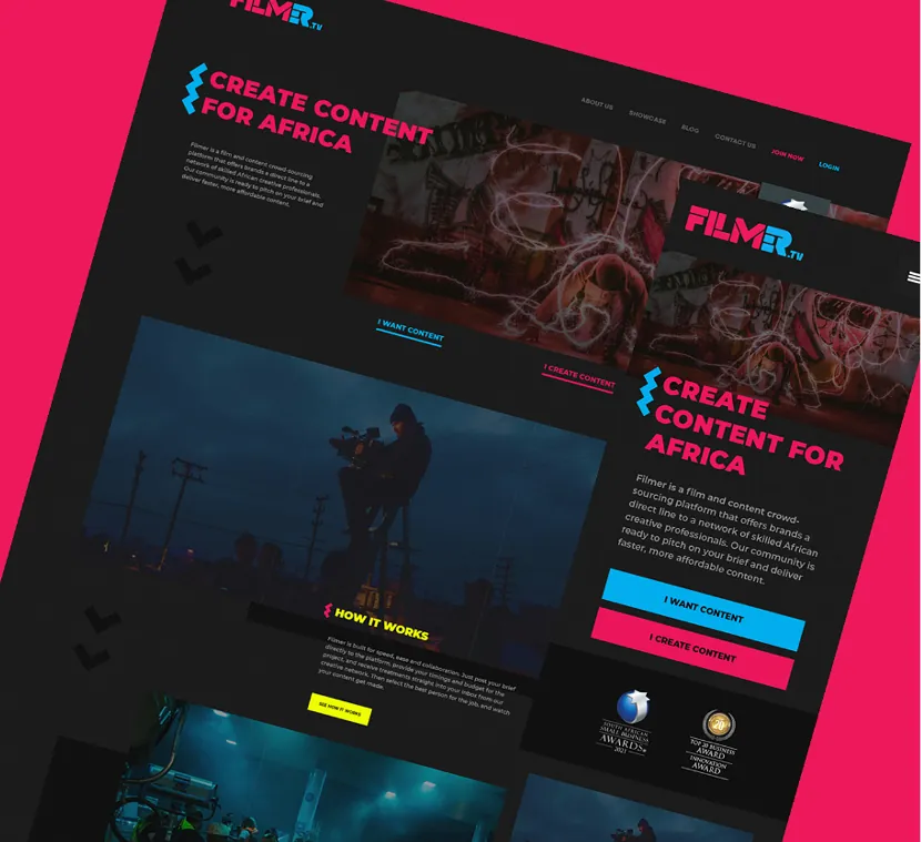 Filmer website preview