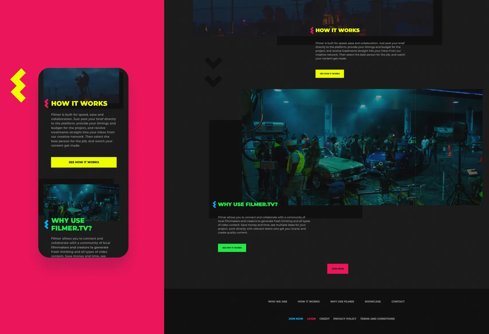 Filmer website previews